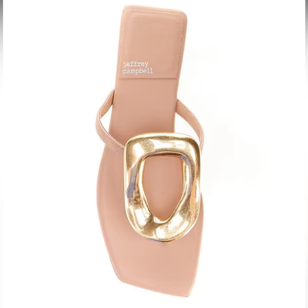 Jeffrey Campbell Linques Leather Ornament Flats Sandals